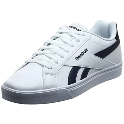 Image of Reebok Unisex Royal Complete 3.0 Low Sneakers, White Collegiate Navy, 10.5 UK