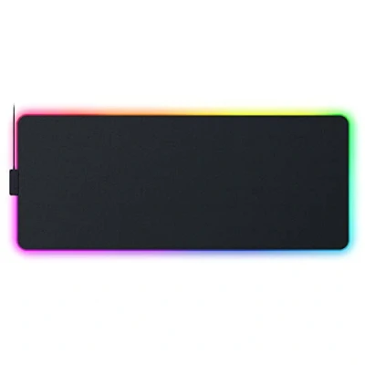 Image of Razer Strider Chroma Hybrid Gaming Mouse Mat with RGB (Hybrid Soft/Hard Mat, 19 Lighting Zones, Anti slip Base, Seamless Edges) L Black