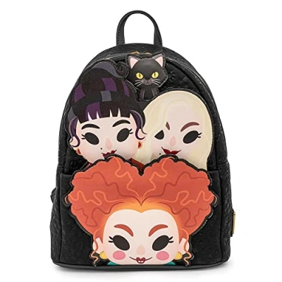 Image of Loungefly Disney Hocus Pocus Sanderson Sisters Womens Double Strap Shoulder Bag Purse