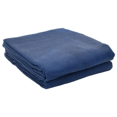 Image of vidaXL Durable Camping Floor Mat Indoor and Outdoor Use Blue, 2.5x2m, Lightweight, Cut to Fit Design, Anti Skid Polyester with PVC Coating