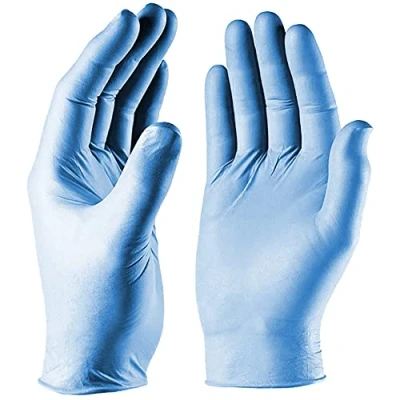 Image of Blue medical grade Medium Nitrile/Vinyl Blend Gloves Strong, Multi Purpose, Powder Free Simply Sanitize Small VNG002 100PK