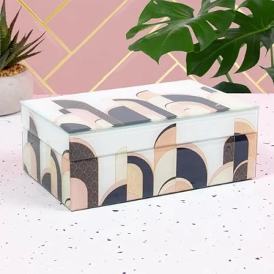 Image of lesser and pavey LP48378 Art Deco Jewelry Box For Adults Multicolor Accessory