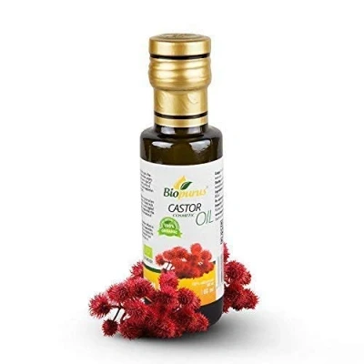 Image of Certified Organic Cold Pressed Castor Cosmetic Oil 100ml Biopurus