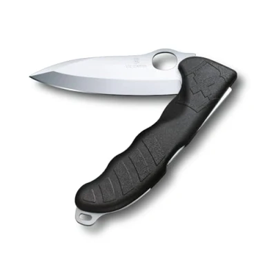 Image of Victorinox Hunter Pro Swiss Army Knife, Large, Multi Tool, 2 Functions, Large Locking Blade, One Hand, Black