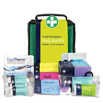 Image of Reliance Medical REL688 BS8599 1 Workplace Kit, Stockholm Bag, 19 cm H x 12 W 8 D, Small