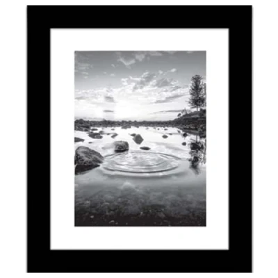 Image of Photo Frames Black 8&quot;x10&quot;, Wooden Frame, Glass Picture Freestanding and Wall Mountable Modern Portrait or Landscape Table Top (8&quot;x10&quot;)