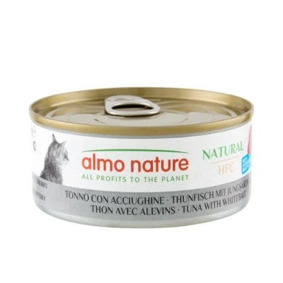 Image of almo nature HFC Natural Adult Cat Food 100% Tuna with Whitebait 150g x 24
