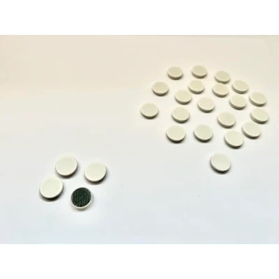 Image of Scribble Colourful Round Refrigerator Magnets, 30mm Office Magnets (24 Pack), Perfect for Whiteboards, Lockers &amp; Fridges (White)