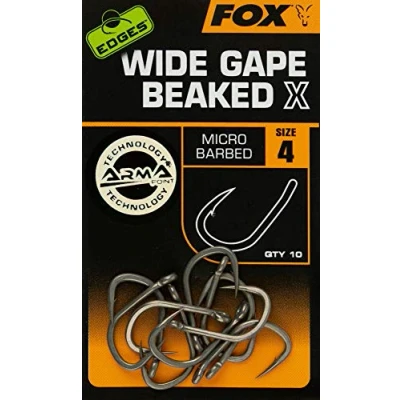 Image of Fox Edges Wide Gape Beaked X Mirco Barbed Hooks: 4
