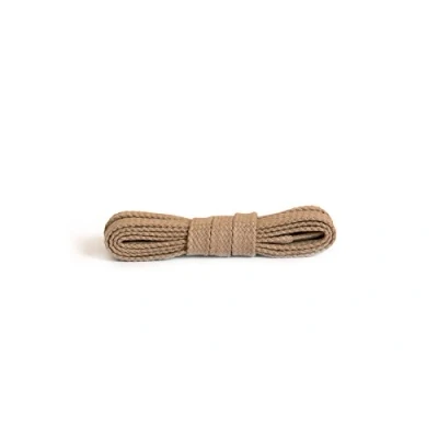 Image of Kaps Flat Laces, quality durable 100% cotton shoe laces for casual footwear, made in Europe, 1 pair, many colours and lengths, 120 cm 47 inch 6 to 8 eyelet pairs, 10 Beige