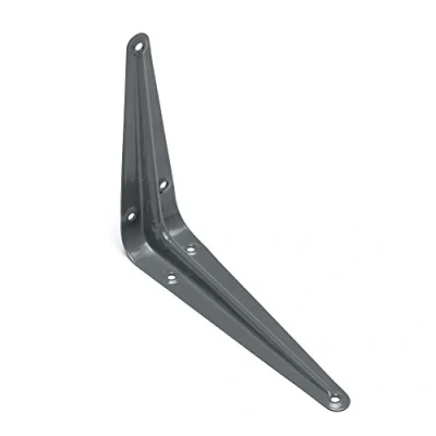 Image of Merriway BH05488 (8 Pcs) London Style Shelf Brackets 225 x 175mm (9 7 Inch) Grey Pack of 8 Pieces