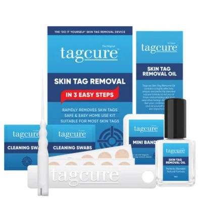 Image of Tagcure Skin Tags Remover Kit for Easy Wart, Mole &amp; Tag Removal at Home (7. &#039;Micro&#039; Device + Oil (Suitable Skintags 0.5cm or Less))