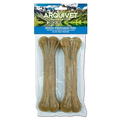 Image of Arquivet Natural rawhide pressed bone 20 cm 2 units Dog treats