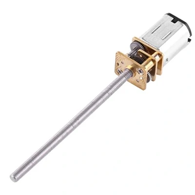 Image of DC 6V Gear Motor with Long M3*55MM Lead Screw Thread Output Shaft 30/60/100/150/200/300/400/500RPM(6V 30RPM)