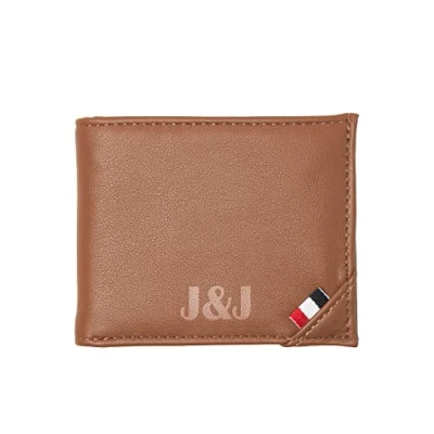 Image of JACK &amp; JONES Men&#039;s jacjose Wallet, Cognac/Detail:with Flag, ONE Size