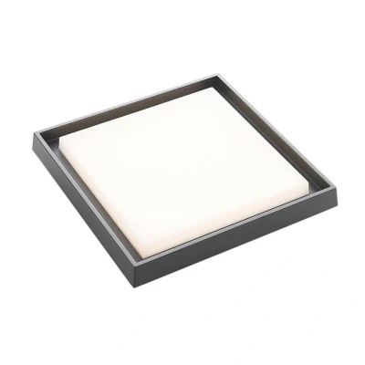 Image of Lucande Birta LED outdoor ceiling light, angular, 34 cm