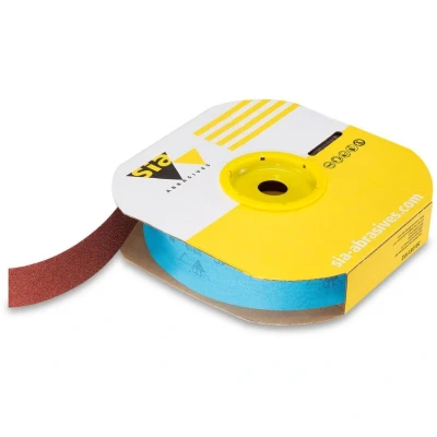 Image of 3x Sia Abrasives 2915 Siarol Cloth Economy Roll W38MM X L50000MM Grit 240