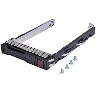 Image of Pack of 2, RGBS 2.5&quot; SFF SAS SATA HDD Tray Caddy for HP Proliant 651687 001 651699 G8 Gen8 Gen9 G9 ML350p ML350 DL360e DL360p DL320e DL380e DL380P DL160 SL270s 230 series with 4 mounting screws
