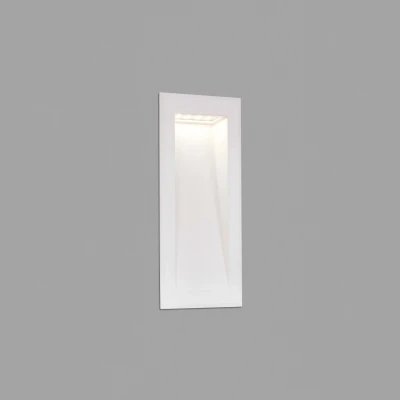 Image of Soun Outdoor Led White Recessed Wall Lamp IP65