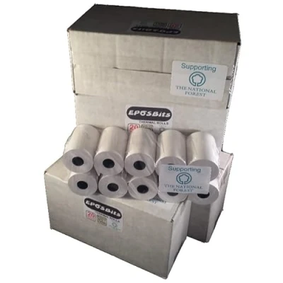 Image of EPOSBITS® Brand Full Size Large Rolls to Fit Ingenico Desk 5000 Desk5000 Desk/5000 Credit Card Terminal 80 4 Boxes (Chip &amp; Pin)