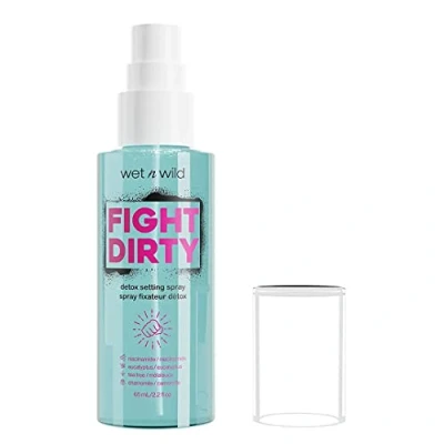 Image of Wet &#039;n&#039; Wild, Fight Dirty, Makeup Clarifying Setting Spray with Hydrating and Balancing Formula for a Long Lasting Makeup, Mask Proof, Transfer Proof Anti Pollution, Natural Finish