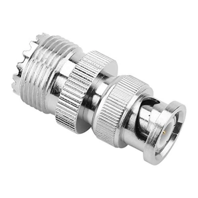 Image of Coaxial Cable Connector, 2pcs BNC Male Plug to UHF SO239 PL 259 Female Jack RF Adapter Connector multimeter test lead accessories