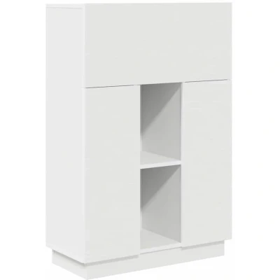 Image of vidaXL White Writing Desk Engineered Wood Medium