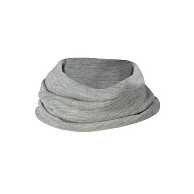 Image of Engel Natur, Childrens Tube Scarf, 70% Organic Wool, 30% Silk (Light Grey Melange)