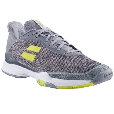 Image of Babolat Jet Tere All Court Men Tennis Shoes, Grey Aero, 4 UK
