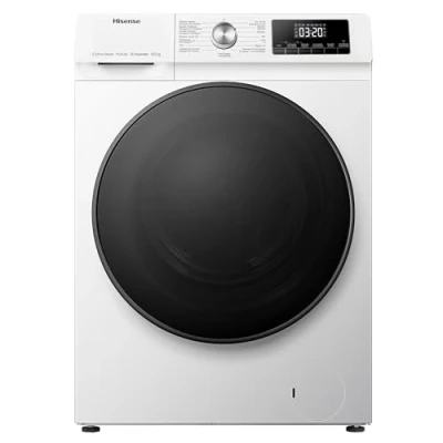 Image of Hisense WDQA8014EVJM 60cm Freestanding 8 KG Front Load Washer Dryer 1400 RPM Pure Steam PureJet Pause and Add Inverter Motor White
