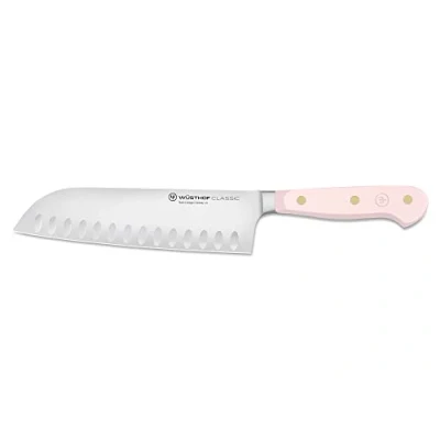 Image of Wüsthof Classic Pink Himalayan Salt 7 Inch Santoku Knife
