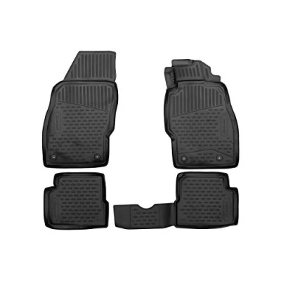 Image of Element Tailored Custom Fit 3D Rubber Floor Mats for Vauxhall Corsa, 2014 2019, Hb, Black