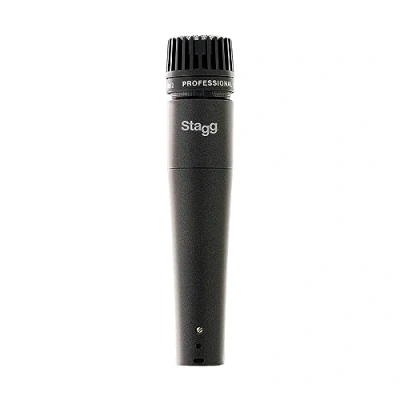 Image of Stagg SDM70 Professional Cardioid Dynamic Microphone, 3 Pin XLR Connection, Instrumental Microphone for Guitars, Amplifiers and Drums