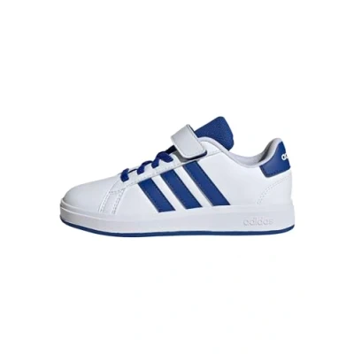 Image of adidas Unisex Kids Grand Court 2.0 Shoes Tennis Shoes, FTWR White Team Royal Blue Core Black, 11 UK Child