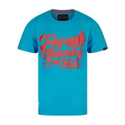 Image of Tokyo Laundry Men&#039;s &#039;Rocket&#039; Vintage Retro Motif Cotton Rich Jersey Crew Neck T Shirt
