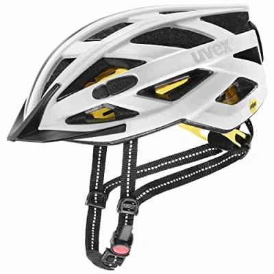 Image of uvex City i vo MIPS Lightweight Bike Helmet for Men &amp; Women System incl. LED Light all White Matt 56 60 cm