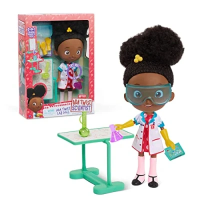 Image of Just Play Ada Twist, Scientist Twist Lab Doll, 12.5 Inch Interactive Doll with Research Accessories, Talks and Sings The Brainstorm Song, Kids Toys for Ages 3 Up, Gifts Presents