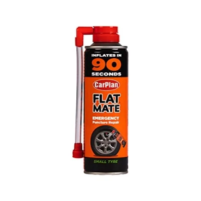 Image of CarPlan Flat Mate Tyre Inflator Emergency Puncture Repair Small 14&quot; 300ml