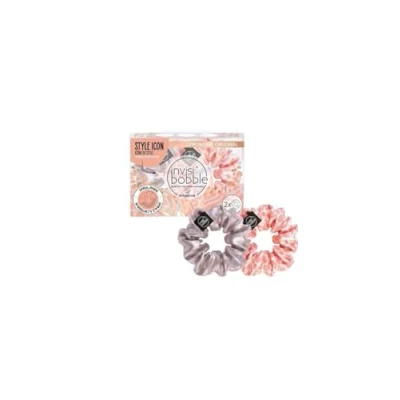 Image of Invisibobble Sprunchie &quot;We&#039;ll Always Have Panther&quot; Duo Scrunchie Set I 2 x Pastel Hair Bobbles Girls &amp; Women Satin Limited Collection Urban Safari