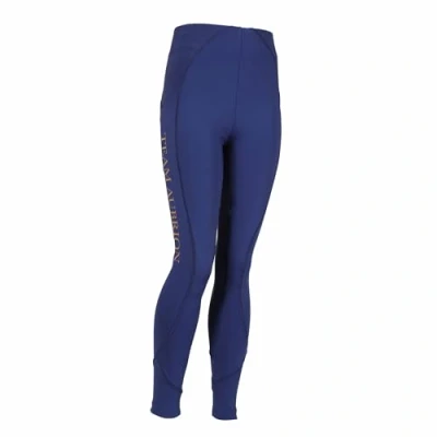 Image of Aubrion Shires Team Young Rider Childrens Riding Tights Navy Blue 13 14 Years
