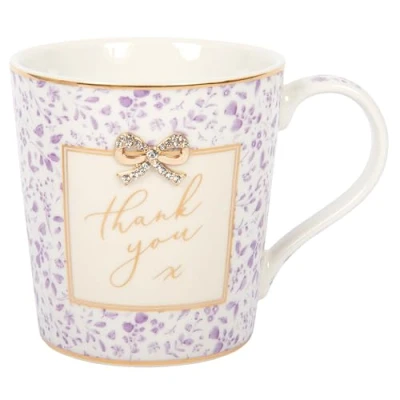 Image of Lesser &amp; Pavey Madelaine by Hearts Design Thank You Fine China Mug for Home Kitchen Newly Designed Mugs Tea Coffee Lovely Cup Mens Gifts Birthday Women