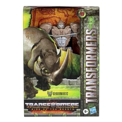 Image of Hasbro Transformers Rise of the Beasts Voyager Class Rhinox Action Figure