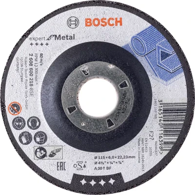 Image of Bosch 2608600218 Metal Grinding Disc with Depressed Centre