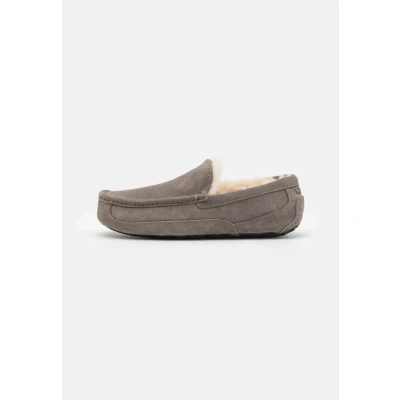 Image of UGG Ascot Slippers, Men&#039;s, Size: 8, Grey Suede