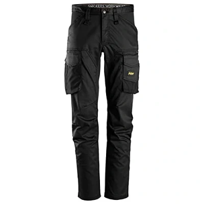 Image of Snickers AllroundWork Stretch Trousers without Knee Pockets Black/Black 46