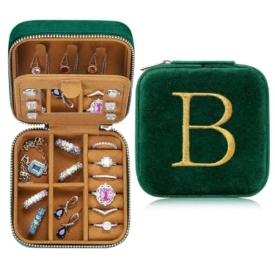 Image of TINGN Travel jewellery Case, Organiser, Stackers Box, Bridesmaid Gift, Personalised box B
