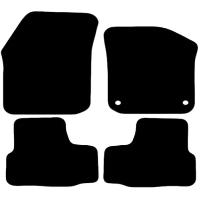 Image of Carsio Tailored Carpet Car Floor Mats For Skoda Citigo 2012 2019 Fit Mat Complete Accessory Black Custom Fitted All Weather, Anti Slip Backing &amp; Trim
