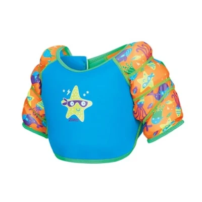 Image of Zoggs Super Star Water Wings Vest, Blue, 2 3 years (15 18 kgs)