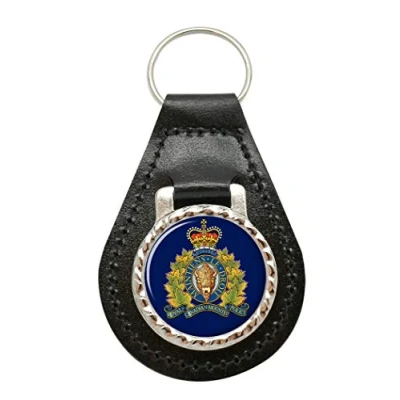 Image of RCMP Royal Canadian Mounted Police Leather Key Fob