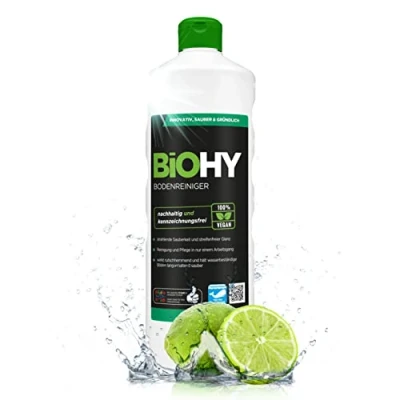 Image of BiOHY Floor Cleaner (1l Bottle) Concentrate for All Cleaning Machines and Hard Floors Pleasant Smell Streak Free (Bodenreiniger)